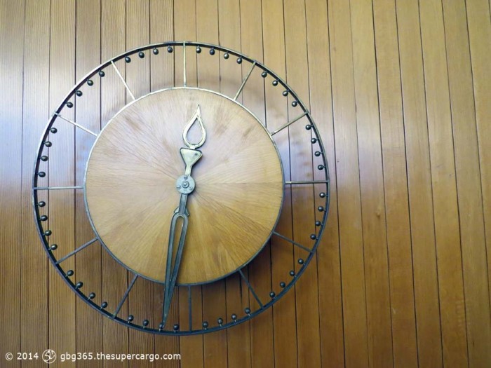 Wooden clock face
